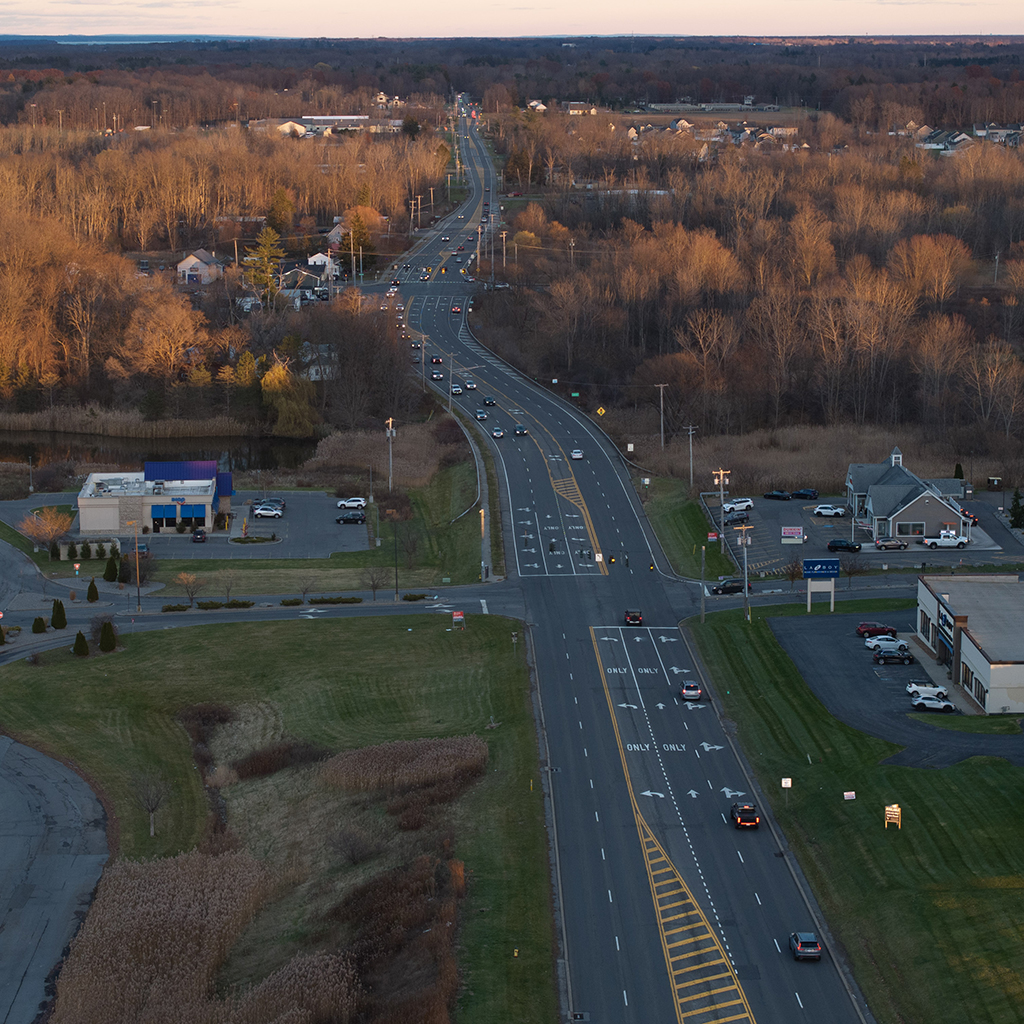 View from westbound State Route 31
at the Interstate 81 interchange. November 2025