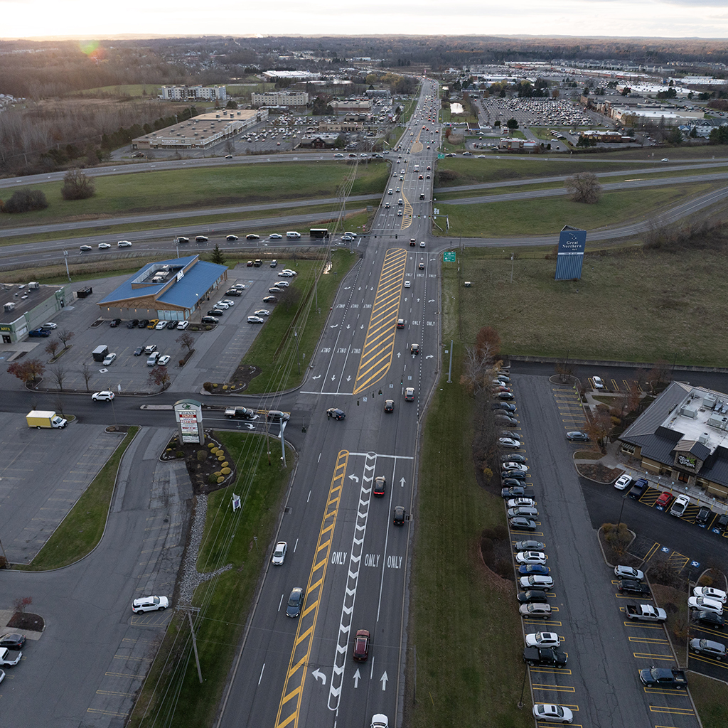 View from eastbound State Route 31
just past the State Route 481 interchange. November 2025