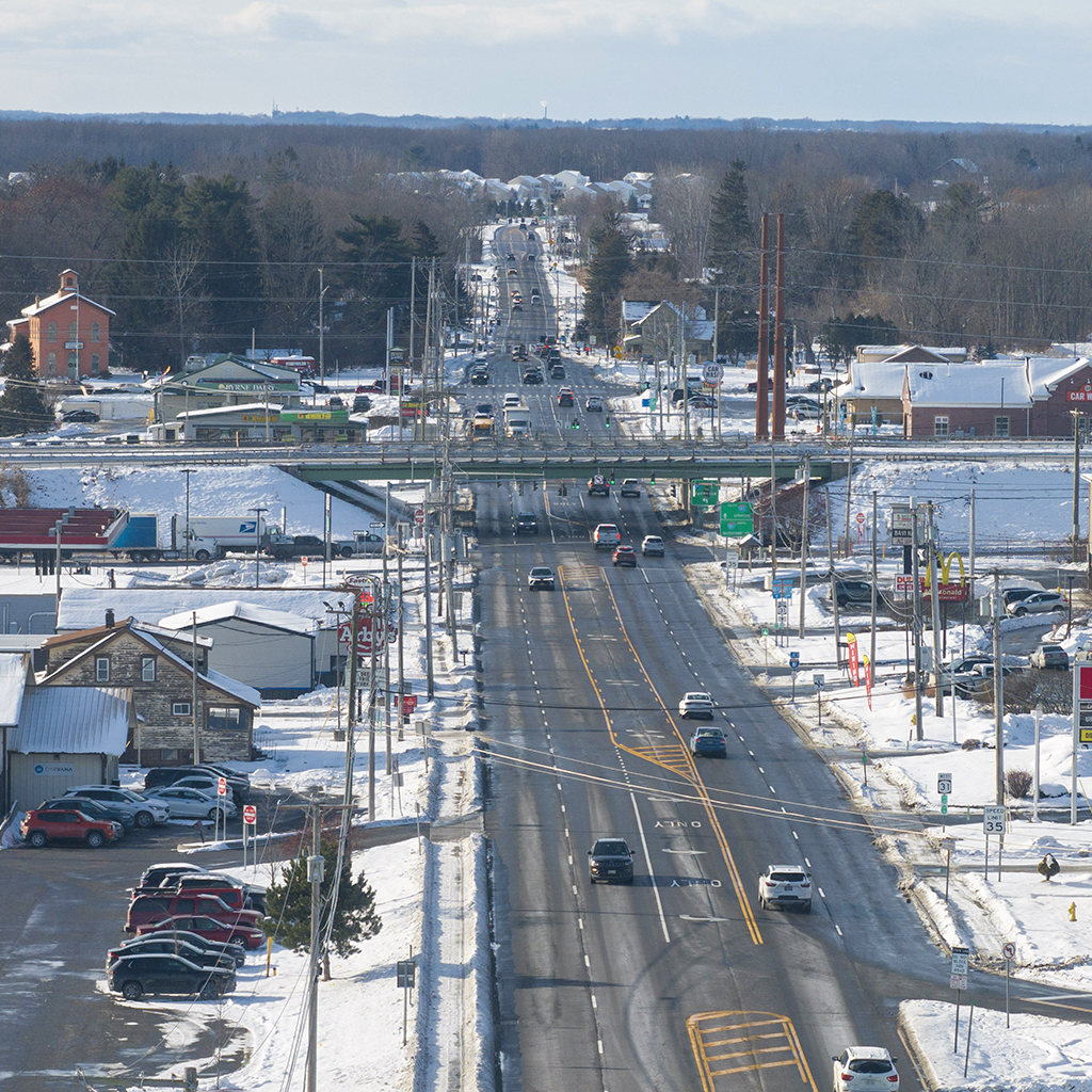 View from westbound State Route 31 at the State Route 481 interchange. November 2025